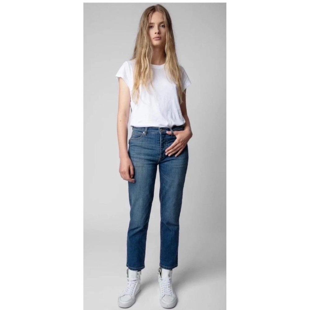 Zadig & Voltaire Mamma Denim Eco Jeans Size 26 Button Fly‎